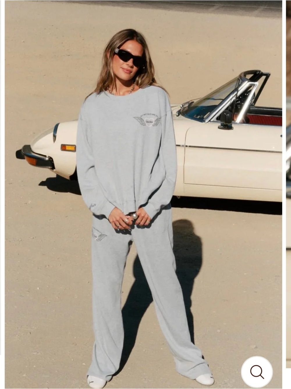 NWT- Mayfair Group- Soul Gray Relaxed Wide Leg Sweatpants - Women's Lounge Pants